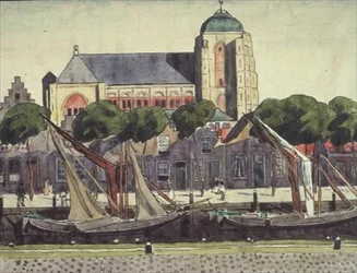 Die Kirche und der Hafen von Verre